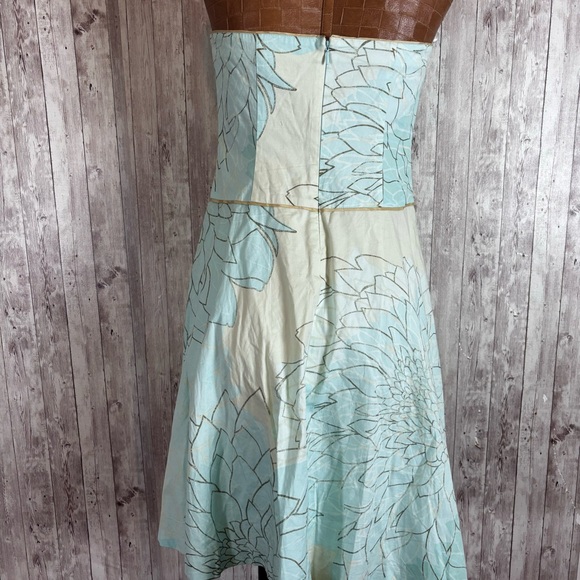 Anthropologie Elevenses Strapless Floral Dress - Picture 5 of 7